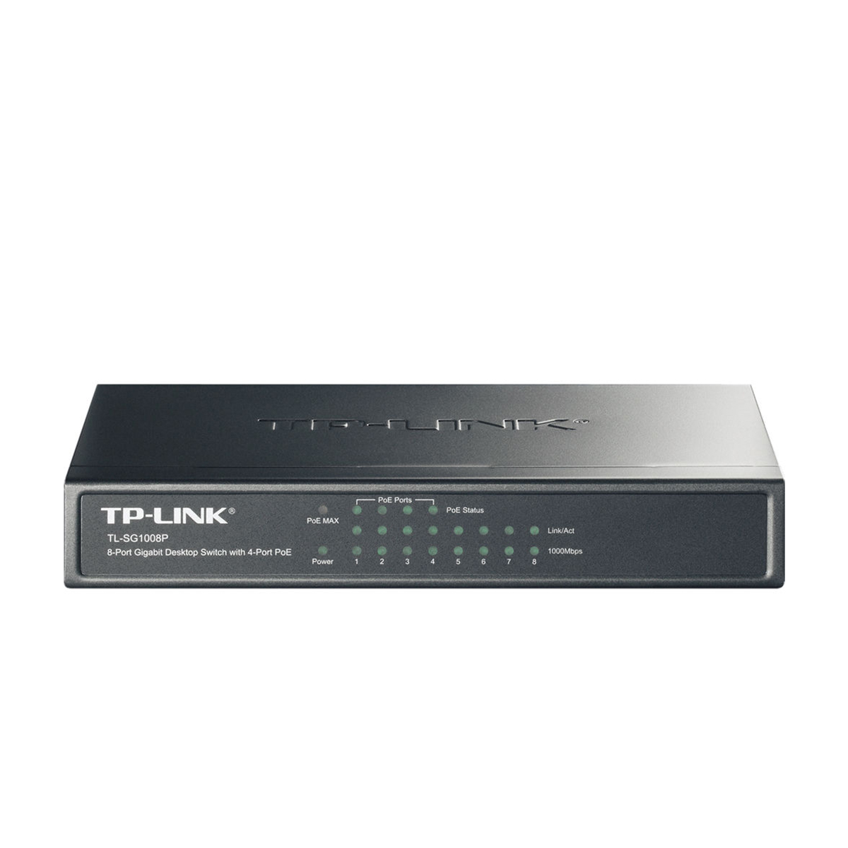 قیمت و خرید سوییچ شبکه 8 پورت با 4 پورت PoE تی پی لینک مدل TL-SG1008P | نت ران